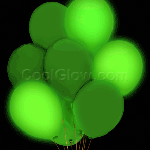 ลูกโป่ง LED สีเขียวอ่อน แพ็ค 5 ชิ้น ไฟสลับสี (LED Green Color Color Balloon - LED Change Mode RGB)