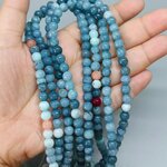 หินบลูควอตซ์ หินบลูควอตซ์ หินวิญญาณ - รักษาโรค รักษาวิญญาณ เปิดเผยความรู้สึก 6 มิล (63เม็ด/เส้น) 180฿