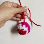 P395 พู่ไหมพรมกลม