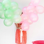 ลูกโป่งกลม เนื้อมุก สีเขียวอ่อน ไซส์ 9 นิ้ว แพ็คละ 10 ใบ ( Round Balloons 9" - Pearl Light Green Color )