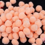 ปอมปอมไหมพรม สีโอรส (พาลเทล) 3ซม. (100 ลูก)