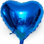 ลูกโป่งฟลอย์รูปหัวใจ สีฟ้า ไซส์กลาง 24 นิ้ว - Heart Shape Balloon 24" Blue Color / Item No.TL-G016
