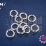 ห่วงกลม เชื่อมติด เงินแท้ 5มิล (10ชิ้น)