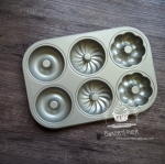 พิมพ์อบขนม UNOPAN: 6 Link cake mould