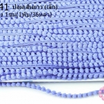 ปอมเส้นยาว (เล็ก) สีม่วง กว้าง 1ซม(1พับ/36หลา)