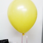 ลูกโป่งกลม สีเหลือง ไซส์ 10 นิ้ว แพ็คละ 10 ใบ (Round Balloons Size 10" - Standard Yellow Color)