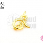 เข็มกลัดเลข ๙ สีทอง 27X35มิล(1ชิ้น)