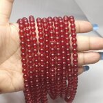 หินไวน์ควอตซ์ หินแห่งเลือด - เลือดไหลเวียนดี สุขภาพดี ยาว 37 ซม. 6 มิล (63 เม็ด)