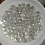 ลูกปัดแก้ว ทรงหยดน้ำ สีขาวใส 10x15 มิล (1ขีด/100กรัม)