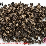 เป็กติดเสื้อ รูปดาว6แฉก สีทองเหลือง 13X15 มิล (500ชิ้น)