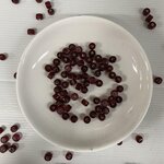 ลูกปัดแก้วอินเดียสอดไส้ทรงล้อสีแดงขุ่น9มิล100กรัม200บาท