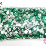 เพชรแต่ง ทรงรี สีเขียว มีรู 8X10มิล (1ถุง/2,880ชิ้น)