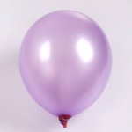 ลูกโป่งกลม เนื้อมุก สีม่วงอ่อน ไซส์ 6 นิ้ว แพ็คละ 10 ใบ (Round Pearl Light Purple Balloon Size 6')