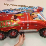 ลูกโป่งฟลอย์ Mickey Mouse รถดับเพลิง - Mickey Mouse Fire Fighter Foil Balloon / Item No. TL-A049 กรุณาระบุสีที่ต้องการ