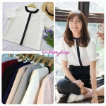 พร้อมส่งค่ะ เสื้อผ้าฮานาโกะ แบบสวยคลาสสิค สีทูโทน mix&match ได้หลายลุค