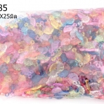 จี้พลาสติก สีใส ใบไม้ คละสี 11X25มิล (1ขีด/1,000กรัม)