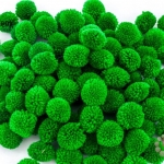 ปอมปอมไหมพรม สีเขียว 3ซม. (100 ลูก)