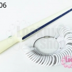 ทีวัดแหวนพร้อมห่วงแหวน สีขาว (1ชุด)