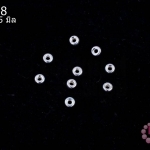 ตัวคั่นเงินแท้ กลมแบน 3.5มิล(10ชิ้น)