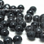 ลูกปัดมุก พลาสติก สีดำ 6มิล (1ขีด/100กรัม)