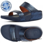 Fitflop Lulu Glitzy Slide Midnight Navy ของแท้ นำเข้าจาก USA และ UK