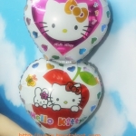 ลูกโป่งฟลอย์หัวใจต่อกัน ลายคิตตี้ - Kitty 2 Heart Foil Balloon / Item No. TL-A121