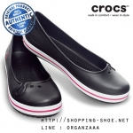 Crocband Flat Hello Kitty - Black / Raspberry ของแท้ Outlet ไทยและอเมริกา