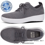 Fitflop F-Sporty Uberknit Sneaker Charcoal / Metallic Pewter ของแท้ นำเข้าจาก USA และ UK