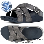 Fitflop The Skinny Criss Cross Slide In Superglitz Supernavy ของแท้ นำเข้าจาก USA และ UK