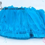 ขนนกมีริบบิ้น สีฟ้า ยาว 2 หลา (1ห่อ/220ก้าน)