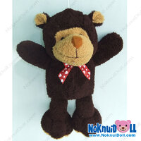 ตุ๊กตา ลิง บิ๊กฟุต ผ้าขนหนู เล็ก-สูง14นิ้ว สีน้ำตาลไหม้