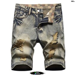 กางเกงยีนส์สั้นฟอกสนิม เหมือนแบบ