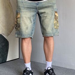 กางเกงยีนส์ขาสั้นวินเทจ เหมือนแบบ