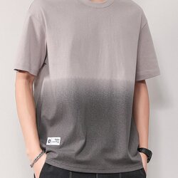 เสื้อยืดโทนไล่สี สีกากี