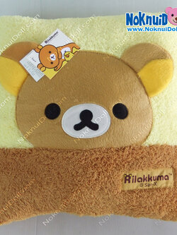 หมอนอิง รีแลคคูมะ-สีน้ำตาล สี่เหลี่ยมจัตุรัส 15นิ้ว