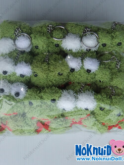 พวงกุญแจตัวปั้น(ผ้าขนหนู) ตุ๊กตา กบ 2.5"