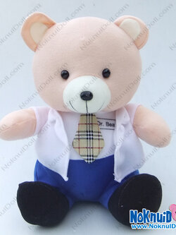 ตุ๊กตา หมีหมอ ผ้าทีเอฟ เล็ก-11"