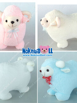 ตุ๊กตา แกะ ผ้าขนหนู เล็กพิเศษ-ยาว12นิ้ว สูง8นิ้ว