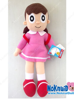 เพื่อนโดเรมอน ตุ๊กตา ชิซูกะ-Shizuka ผ้าทีเอฟ (ไม่มีขน) M-14"