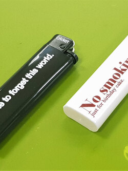 สกรีนไฟแช็ค ข้อความ