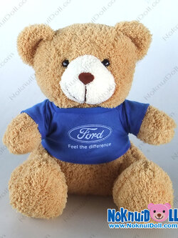 ตุ๊กตาพรีเมี่ยม Ford ตุ๊กตาหมีนั่ง11นิ้ว ใส่เสื้อ+สกรีนโลโก้ 2ด้าน D5411Q0300