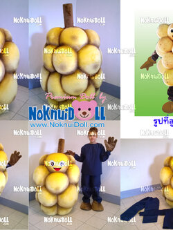 มาสคอทตุ๊กตา (สวมใส่คน) ผลไม้ ลองกอง จ.อุตรดิตถ์