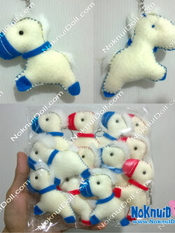 พวงกุญแจแฮนด์เมค 2.5" ตุ๊กตา ม้า