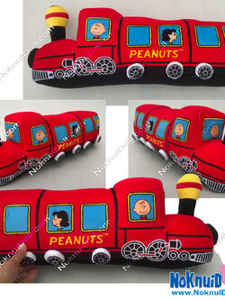 หมอนข้าง สนูปปี้ Snoopy รถไฟ 26" สีแดง