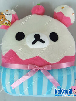 หมอนอิง โครีแลคคูมะ-สีครีม คัพเค๊ก 15นิ้ว