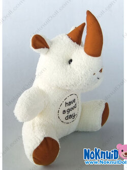 ตุ๊กตา แรดนั่ง กู๊ดเดย์ ผ้าขนหนู เล็ก-11นิ้ว