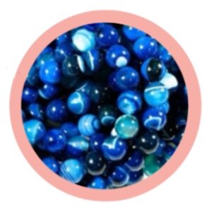 หินอาเกต สีฟ้า