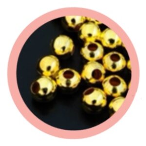 ลูกปัดสีทอง