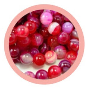 หินอาเกต สีชมพู