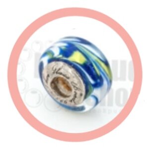 ลูกปัดแก้วมูราโน่มีจุก